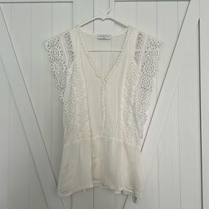 Sandro pairs blouse